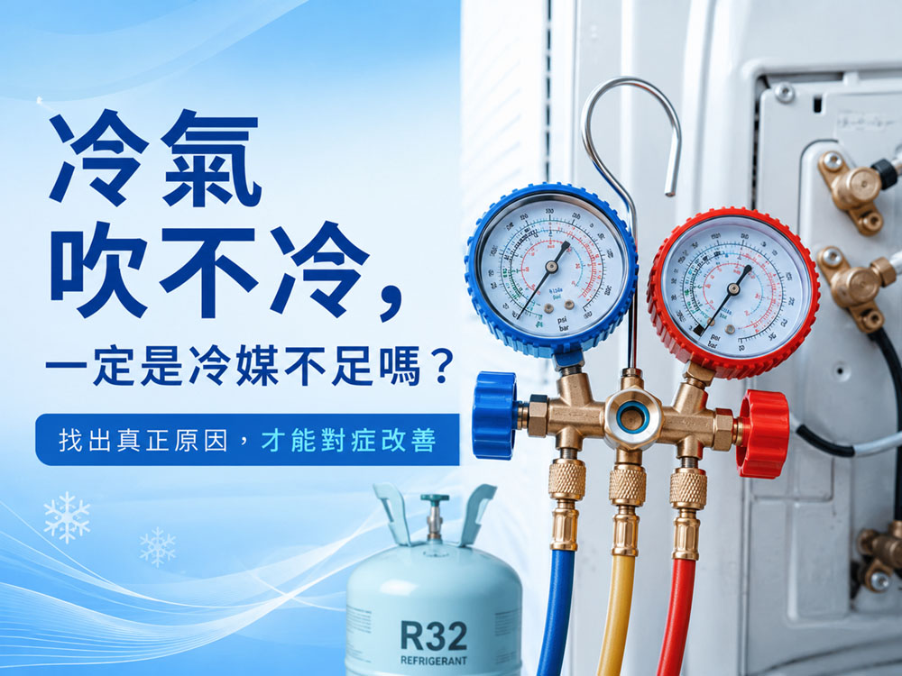 冷氣吹不冷，一定是冷媒不足嗎？